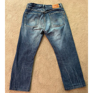Vintage Edwin 505zx Selvedge Jeans Mens Japanese Made Redline Rusty Size 33x28